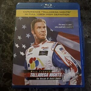 Talladega Nights Will Ferrell 2006 Blu-Ray,Playstation 3 Compatible No Scratches